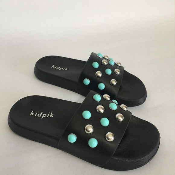 New Kidpik Studded Sandals Girls - Picture 3 of 4